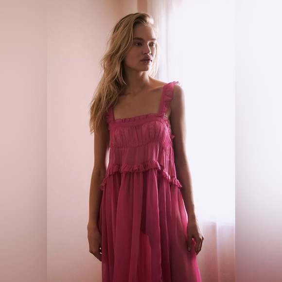 Free People Moon Phase Midi Slip Dress - Picture 2 of 6